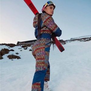 All Prepped Jacquard Ski Suit - Free People, Size Small